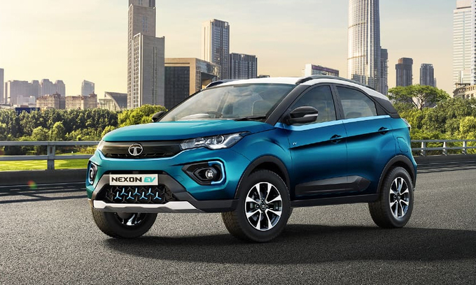 xe dien nexon ev duoc tata chuyen doi tu crossover nexon chay